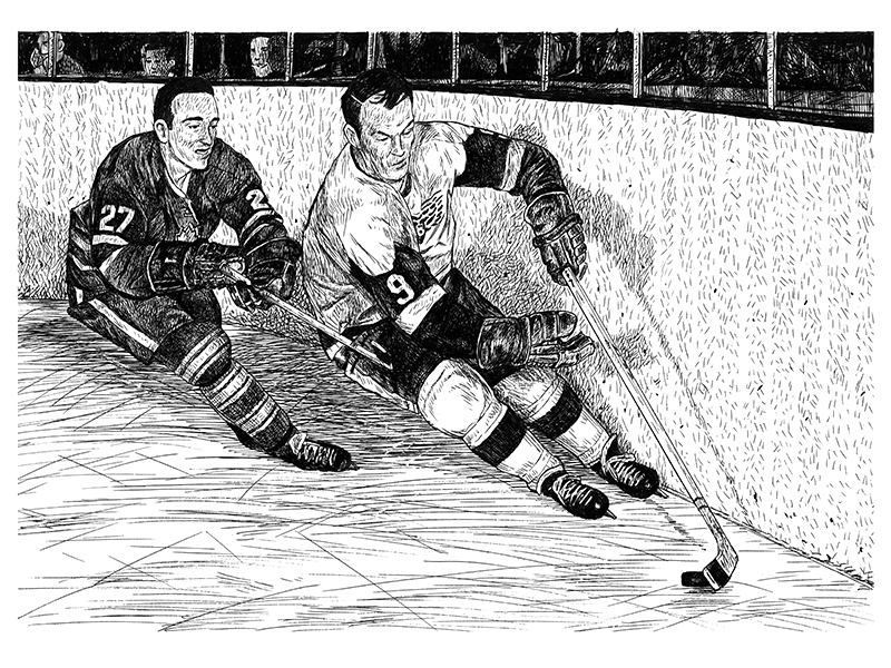 Frank Mahovlich, Gordie Howe